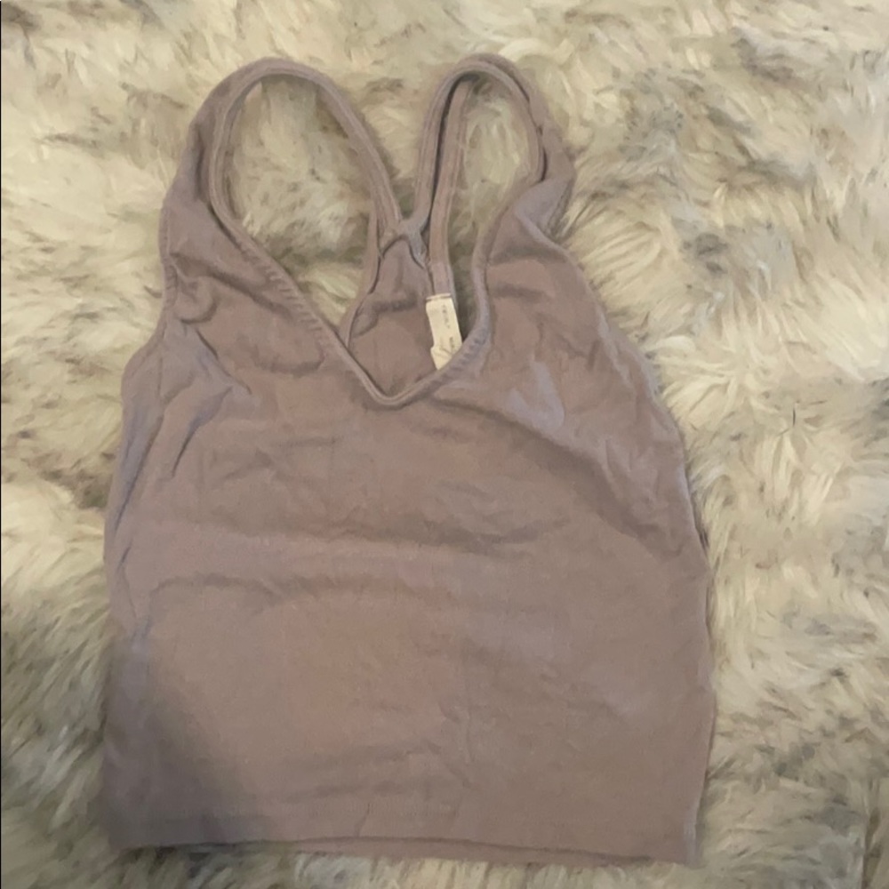 Light purple racer back top